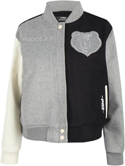 Discover Womens Reverse French Terry Varsity Jacket, Not Leather, Not Satin, Gift For Fans