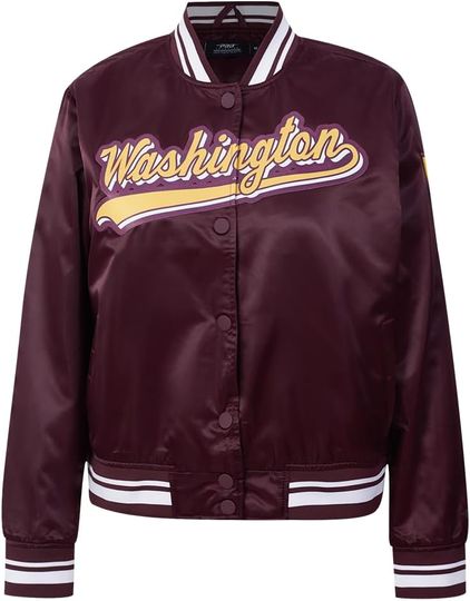 Discover Washington Football Script Tail Jacket Wine , Not Leather, Not Satin, Gift For Fans