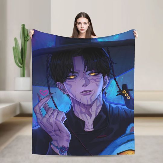 Saja Boys Jinu Kpop Demon Hunters Blanket Quality Soft  Throw Blanket Winter Picnic Couch Chair Street Trend Bedspread