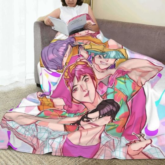 Discover Cute Kpop Demon Hunter Soft And Warm Home Decor Blanket Suitable For All Seasons As A Gift For Family And Friends