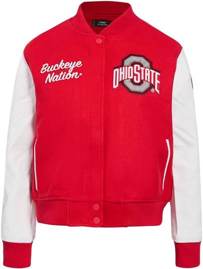 Discover Womens College Classic Essentials Varsity Jacket, Not Leather, Not Satin, Gift For Fans