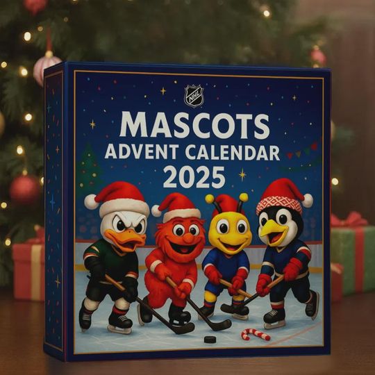 Discover NHL Mascots Advent Calendar 2025 | 24 Days of Iconic Team Character Figurines | Christmas Countdown Gift for Hockey Fans and Kids