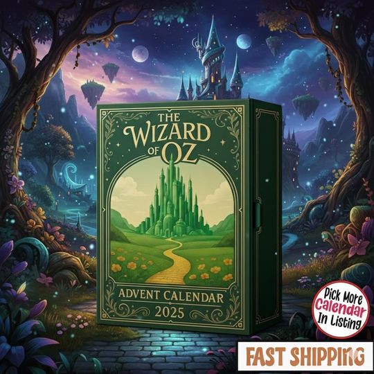 2025 The Wizard Of Oz Advent Calendar, 24 Unique Surprise Toys, Non Repetitive Designs, Must-Have Gift for Children, 2D Flat Advent Calendar