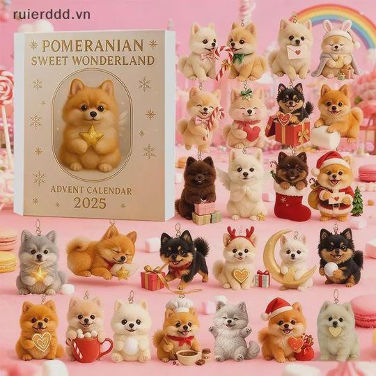 Discover Pomeranian Sweet Wonderland Advent Calendar 2025, 24 Days Of Festive Surprises