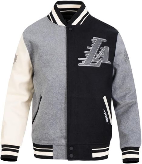 Discover Mens Nba Reverse French Terry Varsity Jacket, Not Leather, Not Satin, Gift For Fans