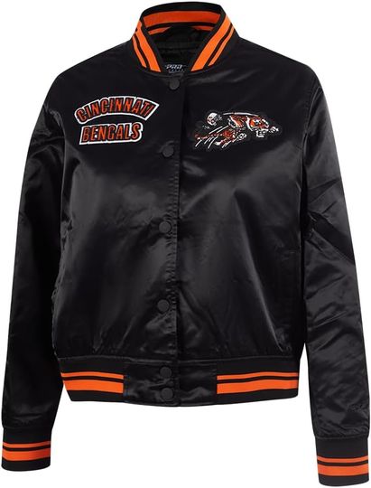 Cincinnati Football Retro Classics Jacket Black/Orange, Not Leather, Not Satin, Gift For Fans