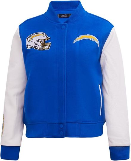 Discover Los Angeles Football Classic Varsity Jacket Royal Blue/White, Not Leather, Not Satin, Gift For Fans