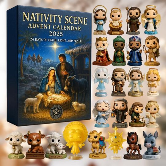 Discover Advent of Jesus 2025 Calendar, Christian Christmas Advent Calendar 2025, Religious Nativity Advent Calendar 2025, 24 Days of Jesus