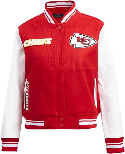 Kansas City Football Retro Classics Varsity Jacket Red/White, Not Leather, Not Satin, Gift For Fans
