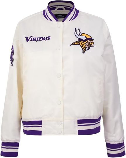 Discover Minnesota Football Retro Classics Jacket Eggshell/Purple , Not Leather, Not Satin, Gift For Fans