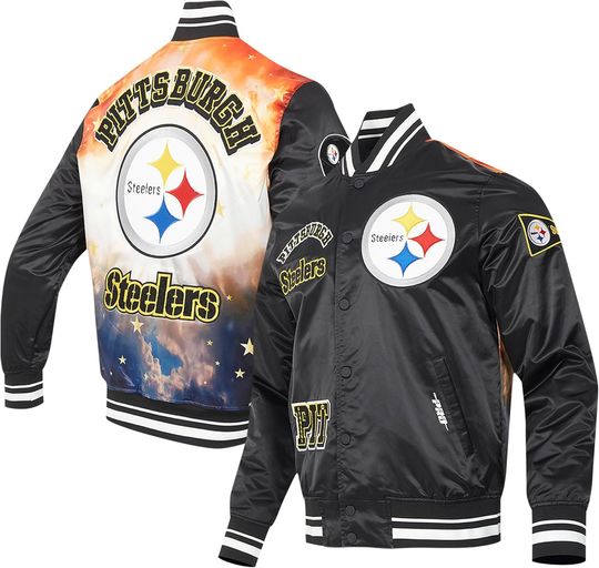 Discover Pittsburgh Football Sublimated Full-Snap Jacket, Not Leather, Not Satin, Gift For Fans