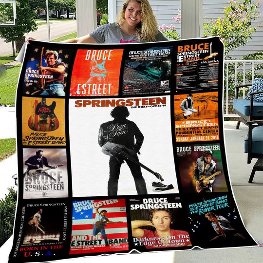 Bruce Springsteen Fleece Blanket | Christmas Gift | Gift Idea For Fans