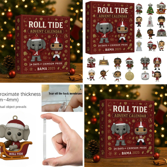 Discover Albm Crimson Tide 2025 Acrylic Advent Calendar Blind Box, 2D Acrylic Decor 2025