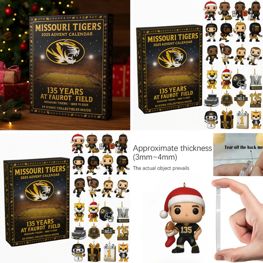 Discover Missouri Tigers 135th Anniversary Acrylic Advent Calendar 2025, 2D Acrylic Decor 2025