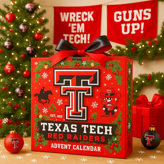Texas Tech Red Raiders Limited Edition 2025 Acrylic Advent Calendar, 2D Acrylic Decor 2025