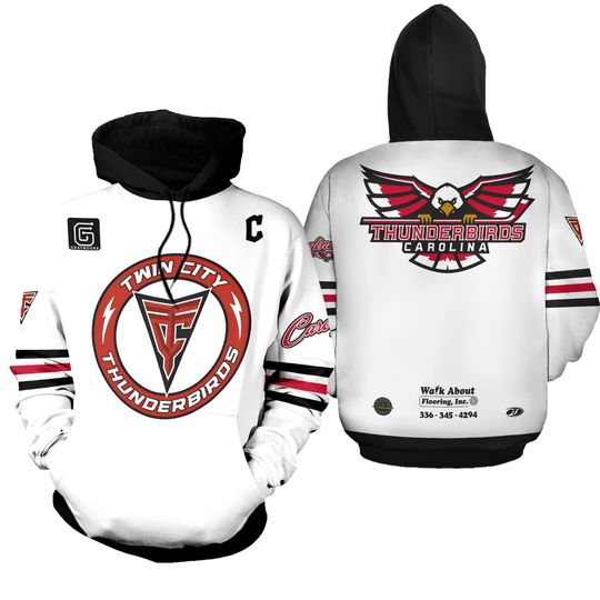 Limited Carolina Thunderbirds 3D Hoodie 2025-2026 Season