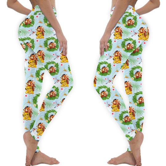 Simba Lion And Timon Lion King Best Friend Forever Mother's Day Legging