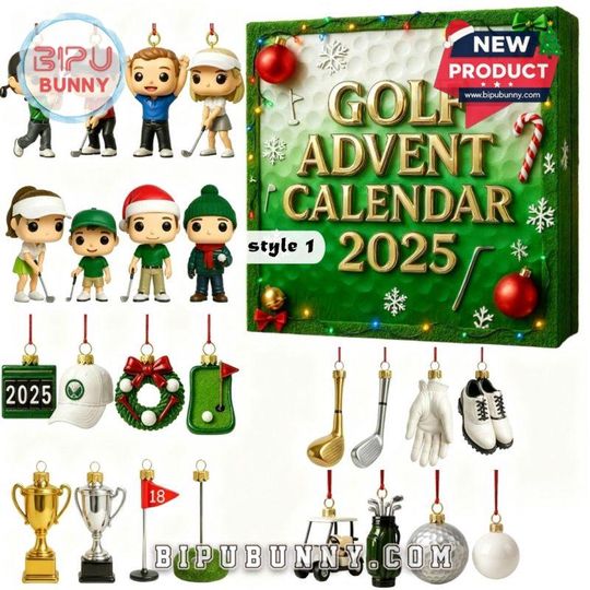 Discover Golf Advent Calendar 2025, 24-Day Golf Countdown Box, Christmas Gift for Him, Golf Lover Gift, Fun Holiday Surprise Box