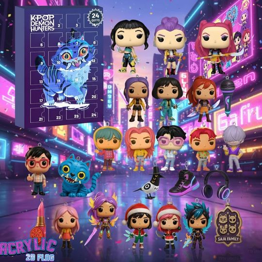 Discover Kpop Demon Advent Calendar 2025, 24 Days Figurine Countdown Box, Anime Demon Xmas Countdown Box for K-Pop Fans, 24 Days of Xmas Surprises