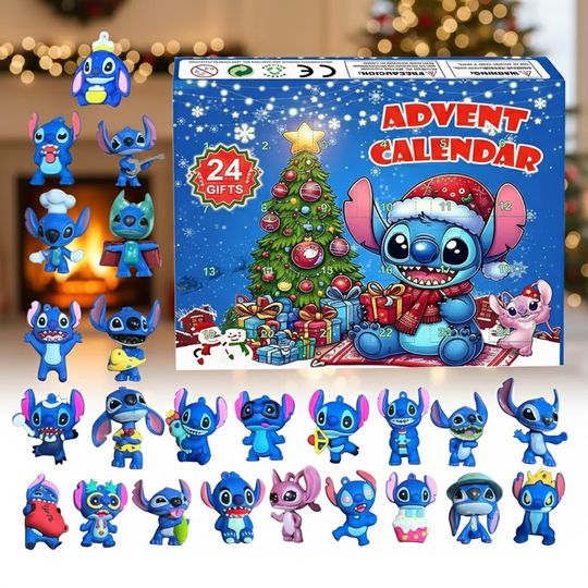 Discover Blue Alien Advent Calendar 2025, 24 Mini Figures, Christmas Countdown
