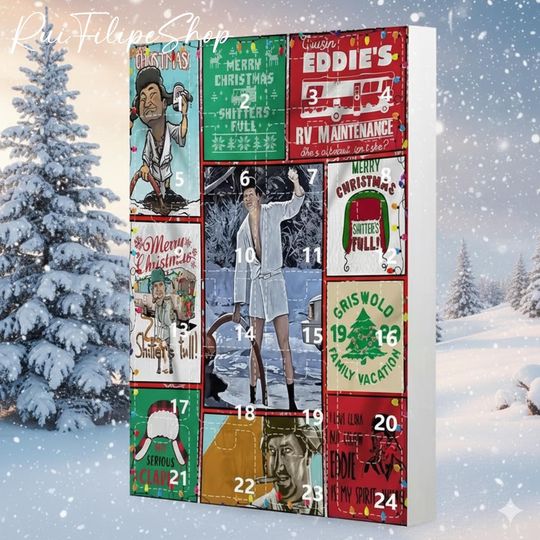 Discover A Christmas Vacation Advent Calendar, 24pcs Acrylic Christmas Advent Calendar, Clark Christmas Movie Advent Calendar, Griswold Xmas Gift