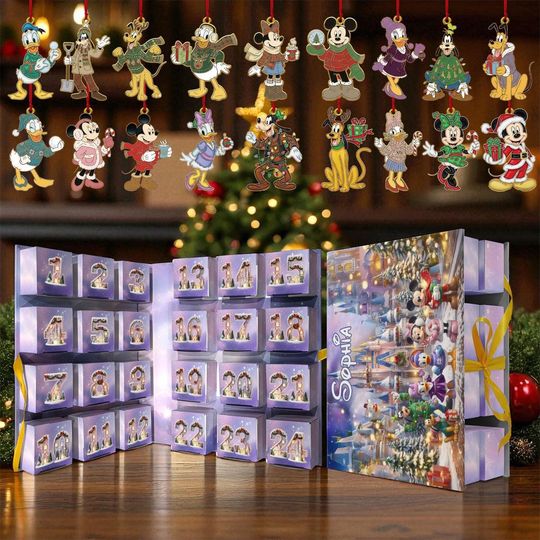 Discover Mouse And Friends Cartoon Advent Calendar 2025 Christmas Countdown Box Christmas Gift Collectible Ornaments