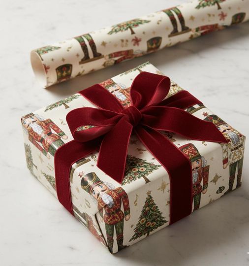 Christmas Nutcracker Gift Wrap: Festive Holiday Paper