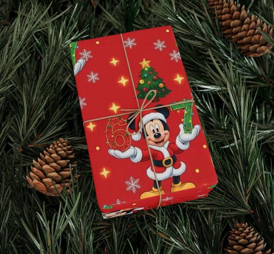 Discover 67 Mickey Mouse Christmas Wrapping Paper, Holiday Gift Wrap, Seasonal Gifts, Christmas Decoration | Gen Alpha 67 Meme