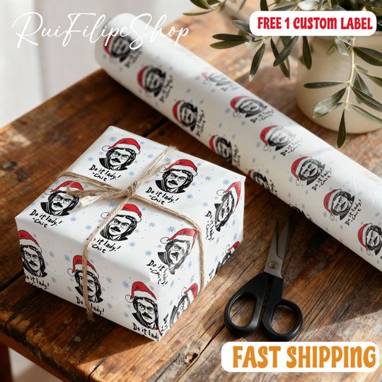Discover Do It Lady Christmas Wrapping Paper, Chic Do It Wrapping Paper, Trendy Lady Wrapping Paper, Do It Lady Wrapping Paper, Christmas Gifts