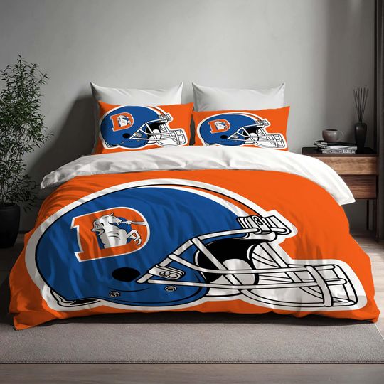 Handmade Gift Denver Broncos Duvet Cover Bedding Set