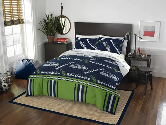 Seattle Seahawks Bedding Set, Football set