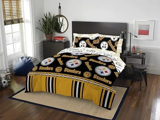 Discover Pittsburgh Steeler Bedding Set, Football set