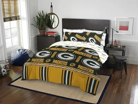 Green Bay Packers Bedding Set, Football set