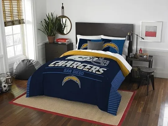 Discover San Diego Chargers Bedding Set, Football set
