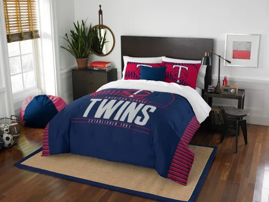 Discover Minnesota Twins Bedding Set, Football set