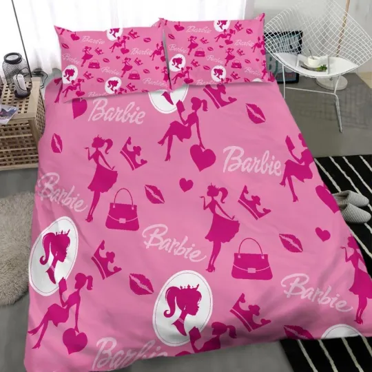 Pink Barbie Duvet Bedding Set