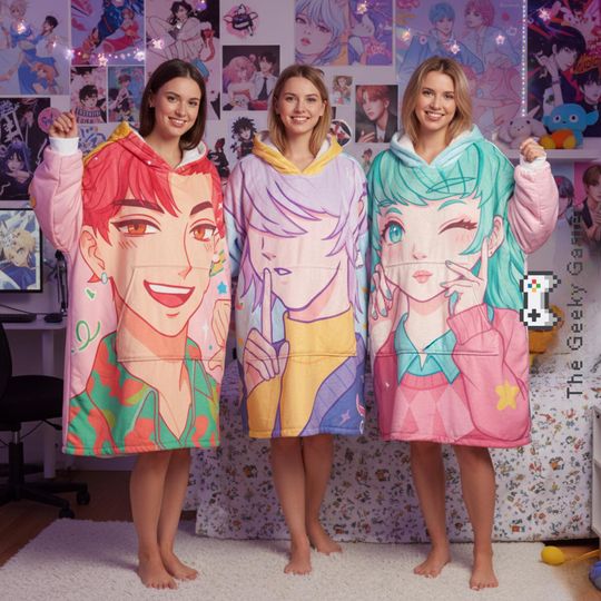 Discover Saja Boys Kpop Anime Hooded Blanket