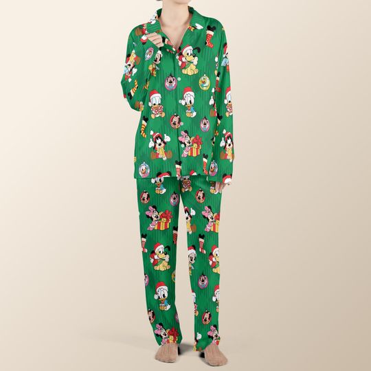 Discover Disney Mickey and Friends Pajamas set, Mickey Mouse Sleepwear, Mickey and Friends Family Matching, Parent and Children Disney Pajamas set