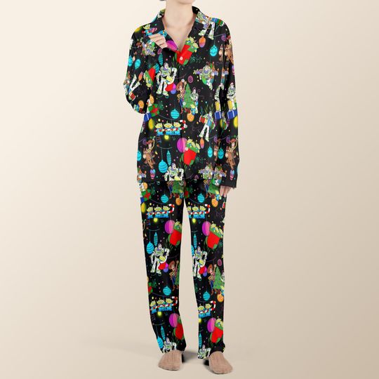 Discover Disney Toy Story Pajamas set, Pixar Toy Story Sleepwear, Woody Buzz Lightyear Jessie Rex Family Matching, Disney Pajamas set