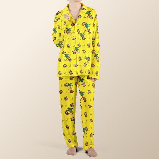 Donkey Kong Pajamas set, Super Mario Pajamas Sleepwear, Mario Family Matching, Arcade Fans Gift, Christmas Gift