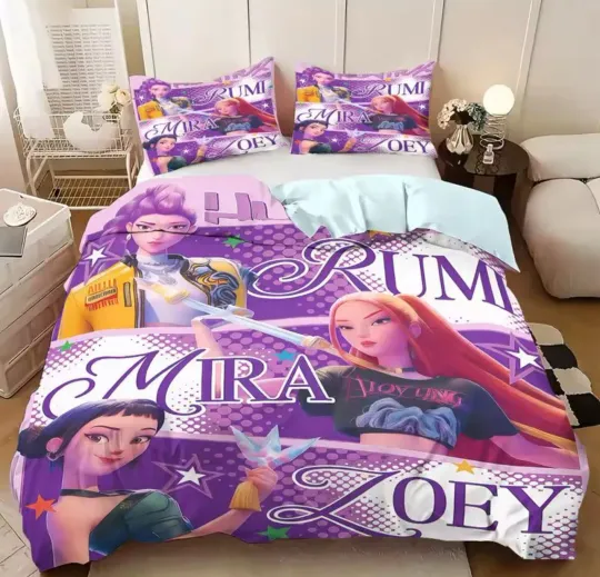 Discover Bedding Set K pop D-Demon Hunters Bedding Set