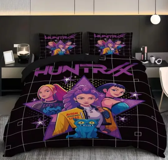 Discover Bedding Set K pop D-Demon Hunters Bedding Set