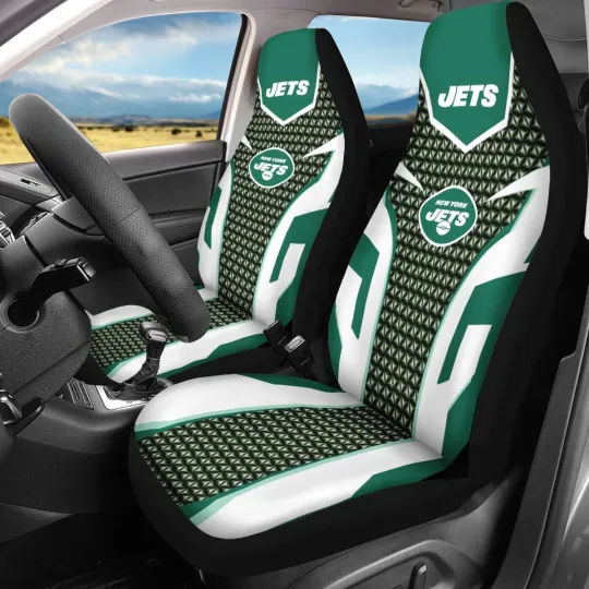 Discover Car Seat Cover Personalized Nonslip Seat Protector 2Pc for New York Jets