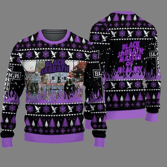 Black Sabbath Master Of Reality Ugly Christmas Sweater