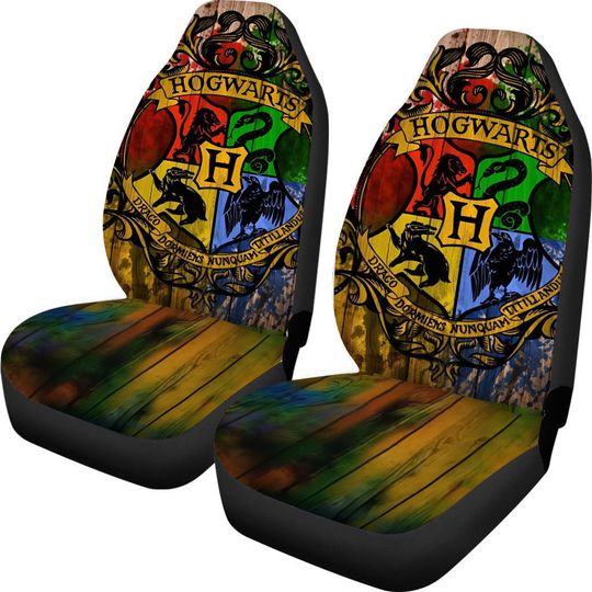 Hogwarts Logo Harry Potter For Fan Gift Car Seat Covers