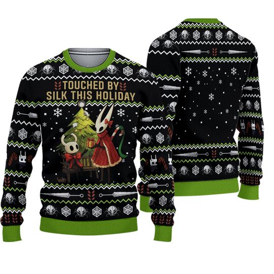 Hollow Knight Ugly Christmas Sweater, Hornet Silk Holiday Jumper, Funny Gaming Xmas Gift, Indie Game Apparel, Quirky Festival