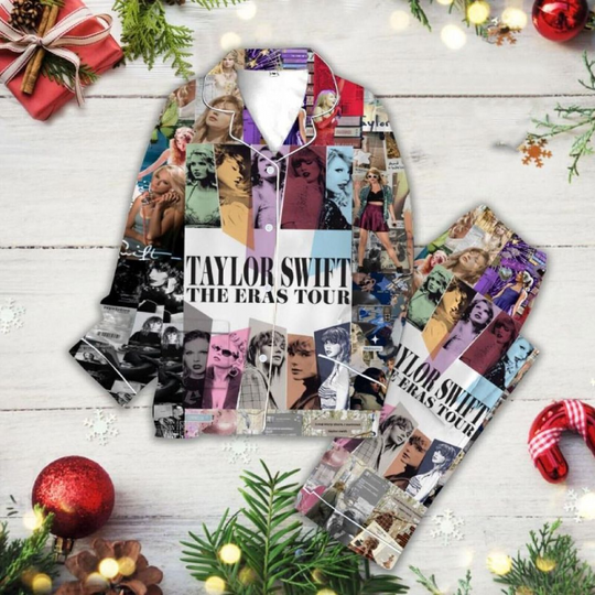 Discover Swift Version Tour Pajamas Set for Women, Eras Tour Pajama Set, Adult Sleepwear Gift