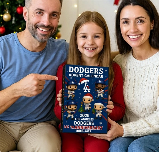 Los Angeles Dodgers 142nd Anniversary Acrylic Advent Calendar 2025, 2D Acrylic Decor 2025
