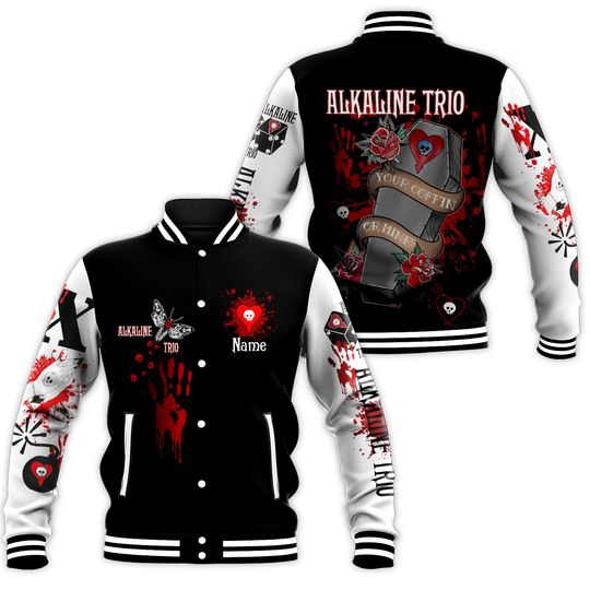 Alkaline Trio Your Coffin Or Mine Personalized Baseball Jacket