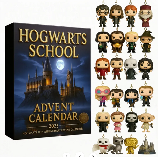 Hogwarts School 2D Acrylic Advent Calendar - 24 Days Harry Potter Mini Figures Christmas Gift